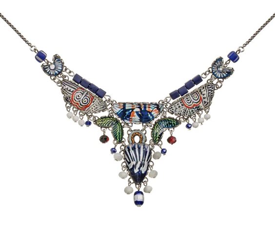 Collar Ayala Bar Mujer Blue Domes in Aleación de Metal Cristallo R3648 - R3648